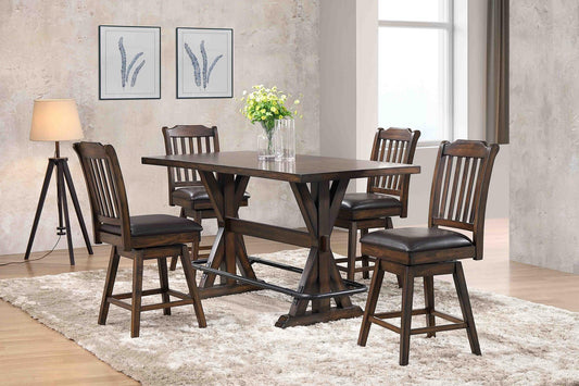 Urban Styles Memphis 5-6 Pc Dining Set Swivel Chairs