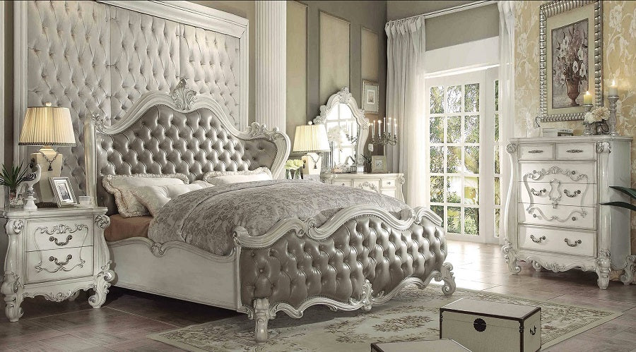 Versailles 4 Pc Bedroom Collection - Vintage Gray
