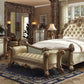 Vendome 4 Pc Bedroom Collection - Gold Patina Finish