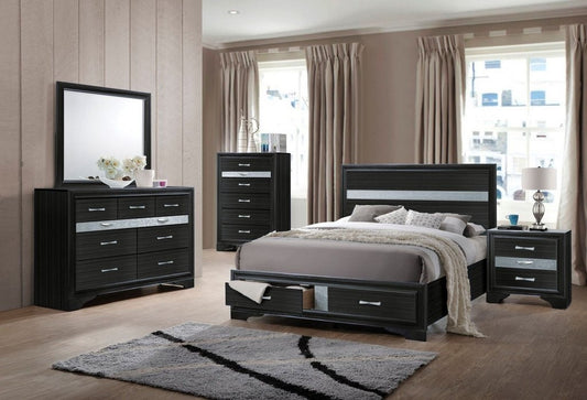 Naima Bedroom Collection - Storage FB (Black)