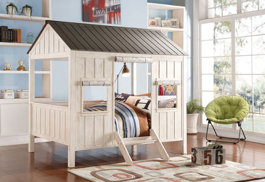 Acme 37655F Spring Cottage Full Bed - White/Washed Gray