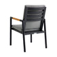 Armen Living Crown 5 Pc Set - Black Aluminum