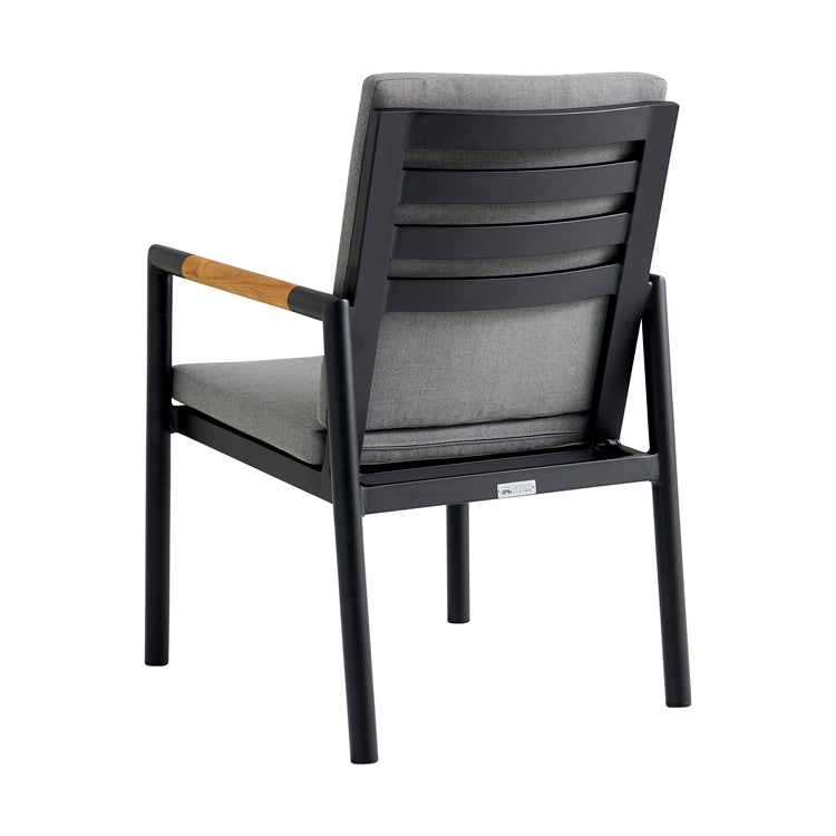 Armen Living Crown 5 Pc Set - Black Aluminum