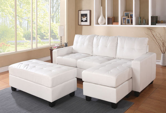 Lyssa Sectional by Acme Furniture - White or Black