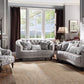 Saira Sofa Collection Acme 52060 - Light Gray Fabric