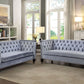 Acme Furniture Honor Sofa Collection - Blue Gray Velvet