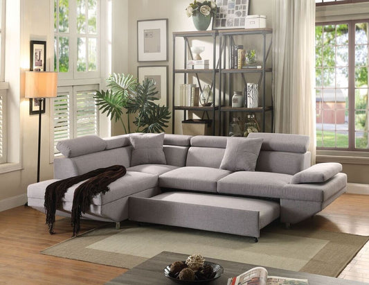 Acme Jemima Sectional 52990 w/Pull Out Sleeper