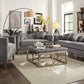 Sidonia 53581 Loveseat - Gray Velvet