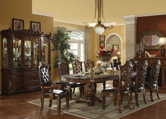 Acme 60000 Vendome Formal Dining Set - Double Pedestal Base