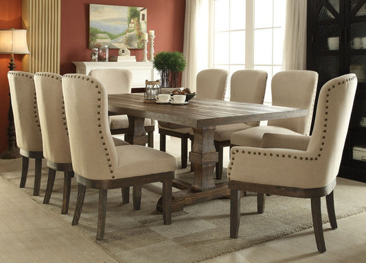 Landon Dining Set 60737 by Acme - Salvage Brown Finish