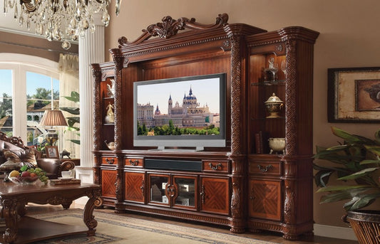 Acme 91315 Vendome II Entertainment Center - Cherry Finish