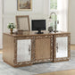 Orianne Executive Desk Acme 91435 - Champagne/Antique Gold