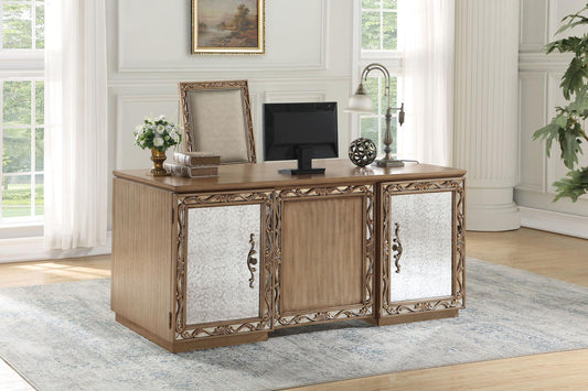 Orianne Executive Desk Acme 91435 - Champagne/Antique Gold