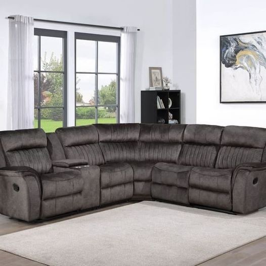 Dallas Reversible Sectional - Dark Gray