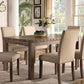 McFerran 7 Pc Dining Set w/Nailhead Accents