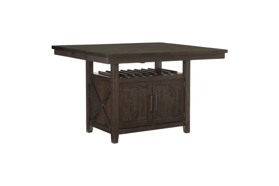 Colección de comedor rústico Oxton de 7 piezas - 2 acabados