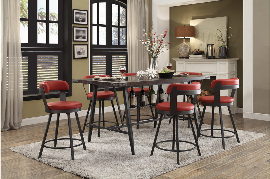 Appert Dining Collection Built-In Wine Rack - 5 Chair Colors