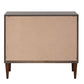 Shimas AC00393 Mesa decorativa con acabado en plata y nogal