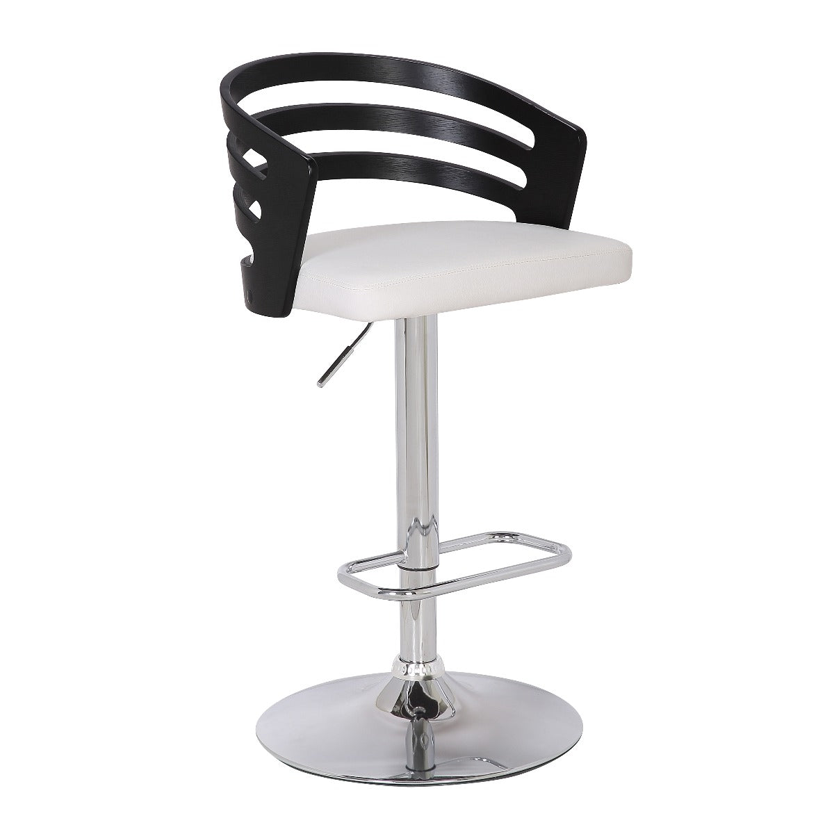 Taburete de bar moderno y elegante con altura ajustable y giro de 360°