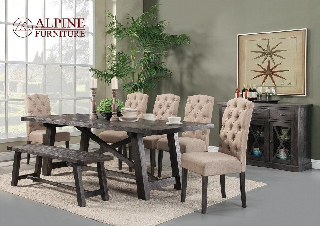 Newberry Dining Collection by Alpine Furniture - Acacia Solid Wood