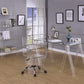 Amaturo Modern Writing Desk - Clear Acrylic & Glass