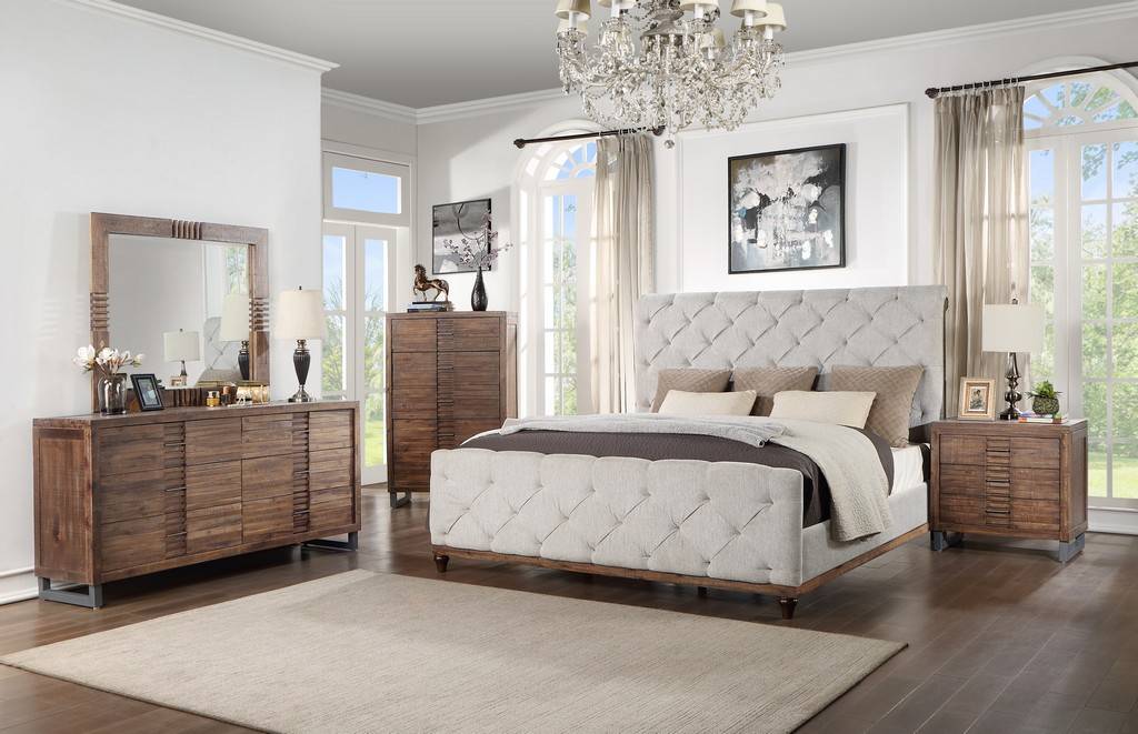 Acme Andria Upholstered Bedroom Set