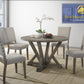 Anna 5 Pc Solid Wood Dining Set - Antique Light Grey