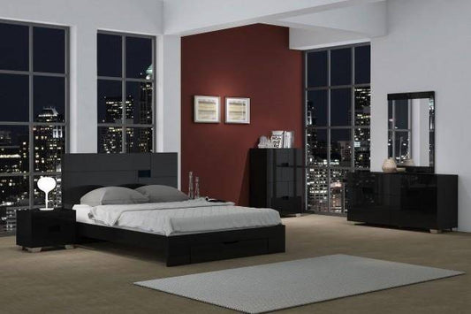 Global United Aria White 4 Pc Bedroom Collection