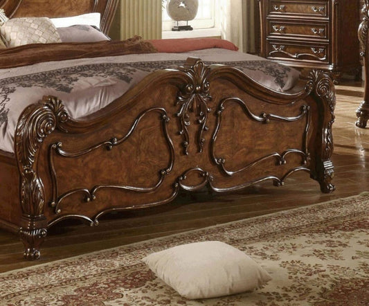 McFerran B7189 Alamo Bedroom Collection - Burl Ash