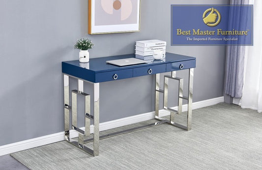 Computer Desk BA211 Stainless Steel Lacquer Top