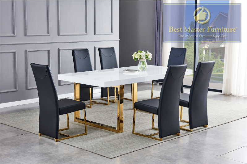 BA222 Modern 7 Pc Dining Collection - 3 Chair Options