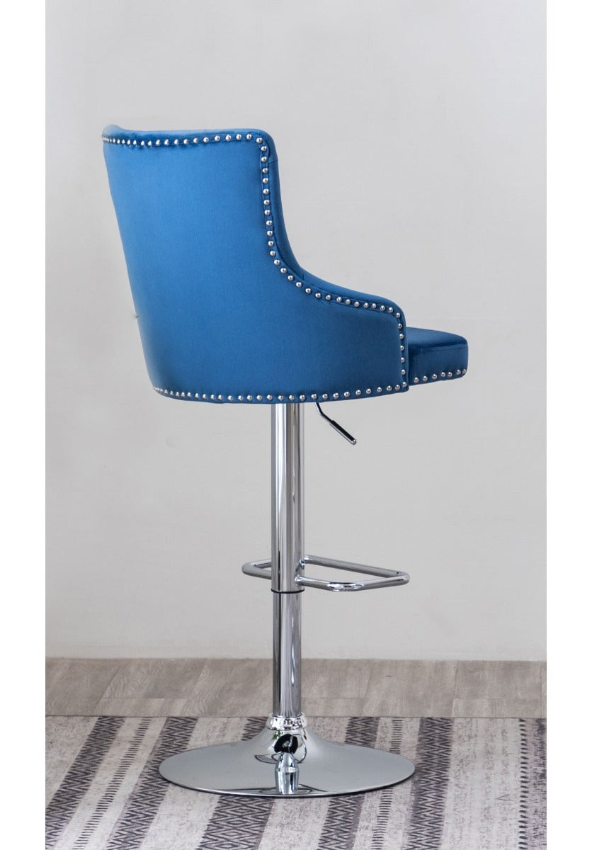 Tufted Velvet 2 Upholstered Adjustable Bar Stools