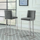 Velvet Upholstery Pub Height Bar Stool - 4 Colors