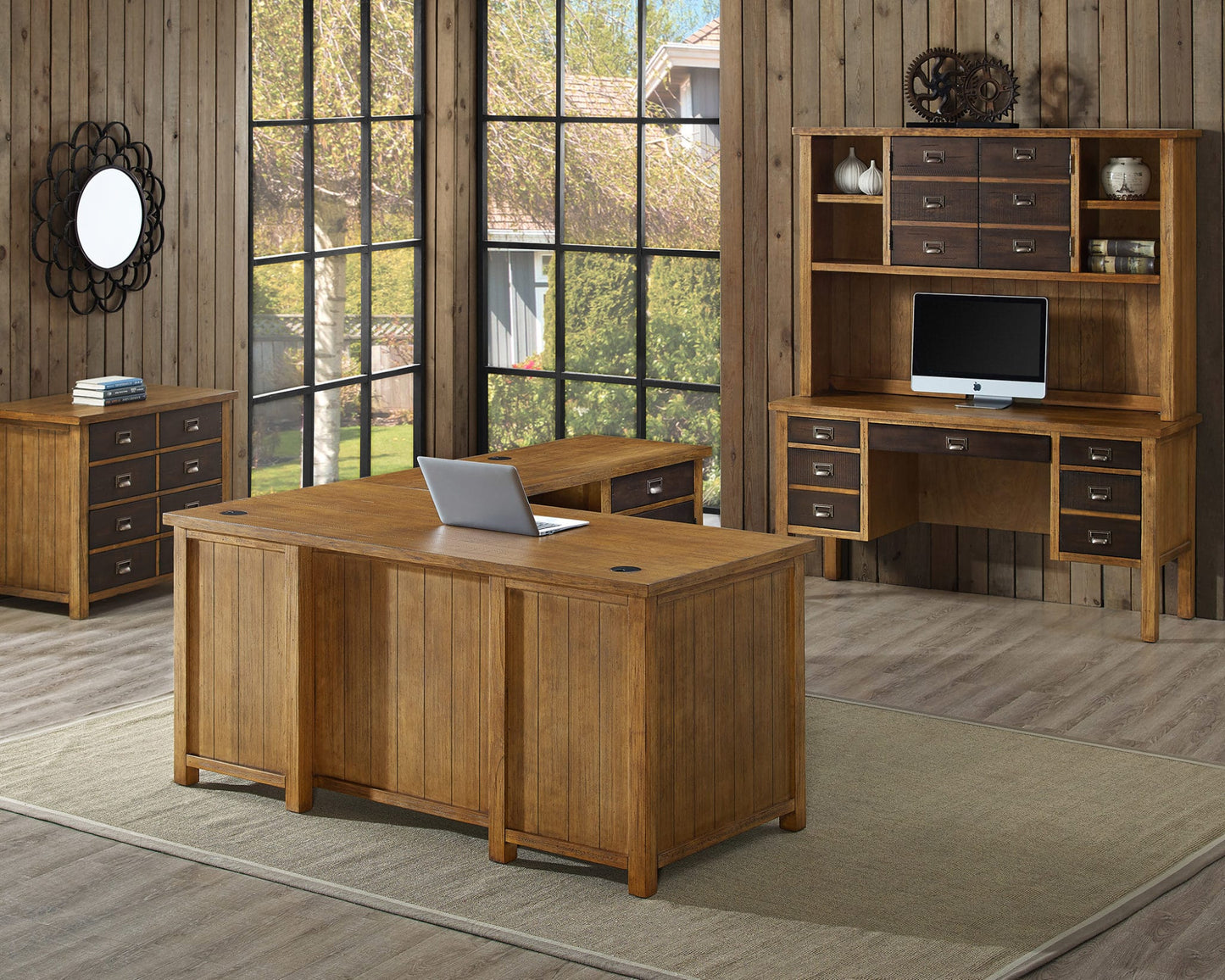 Heritage Rough Sawn Texture Office Collection