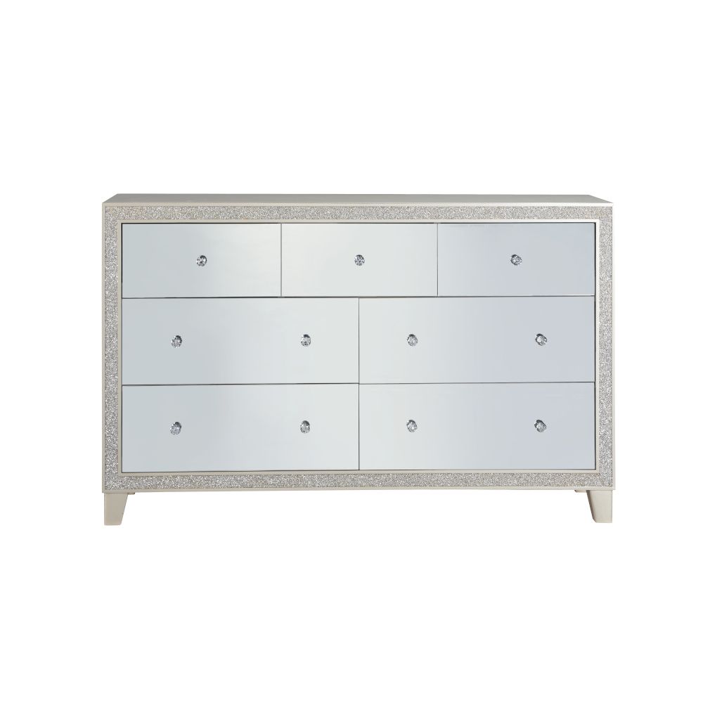 Acme BD00246 Silverfluff Mirrored Finish Dresser