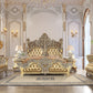 Seville Gold Finish Bedroom Collection - Intricately Carved