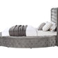 Gaiva BD00967Q Upholstered Storage Bed - Gray Velvet