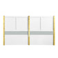 Gaines High Gloss Bedroom Collection - White or Gray