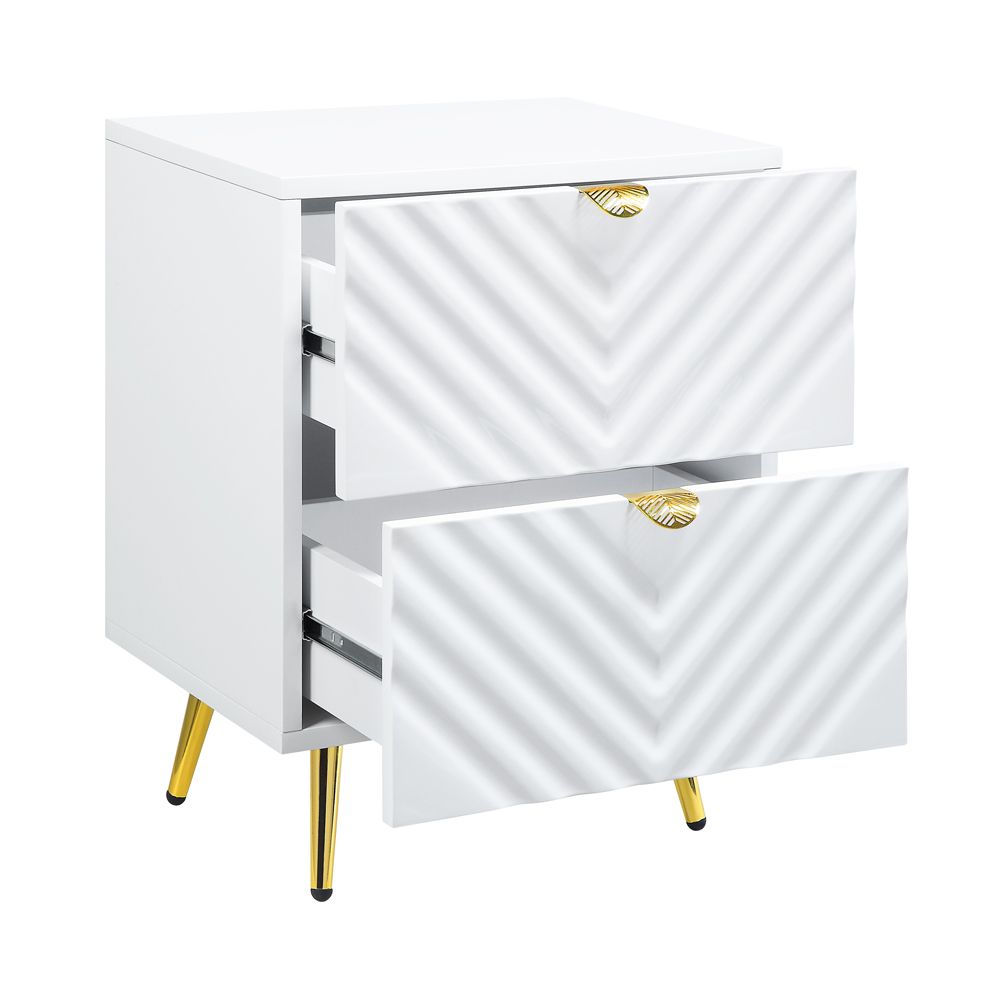 Gaines High Gloss Nightstand