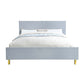 Gaines High Gloss Bedroom Collection - White or Gray