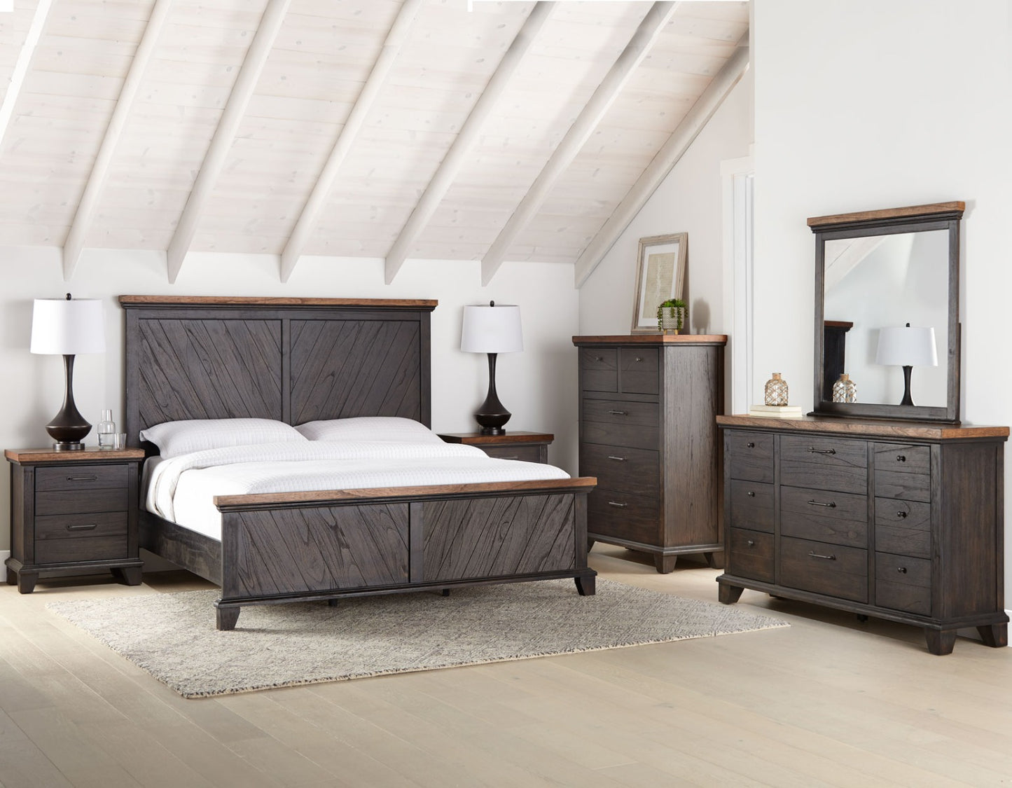 Steve Silver Bear Creek Bedroom Set - Brown or Honey Smoke