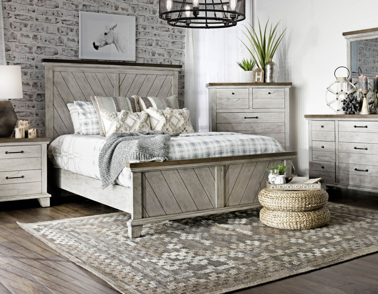 Steve Silver Bear Creek Bedroom Set - Brown or Honey Smoke