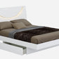 Global United Bellagio White Bedroom Collection - LED Headboard