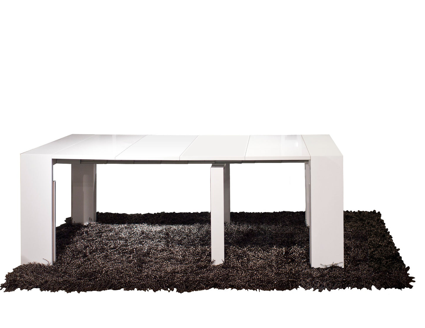 Colección de comedor Bellini lacado blanco - 5 extensiones