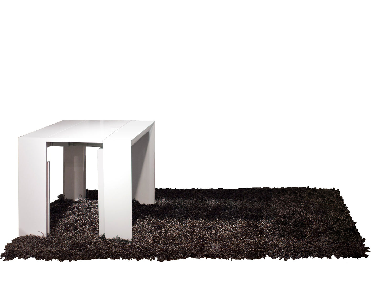 Colección de comedor Bellini lacado blanco - 5 extensiones