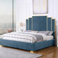 Roswell Velvet Platform Bed - 3 Color Options