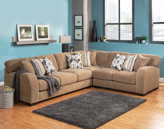 Comfort Industries Wesley Seccional de 3 piezas - Camel