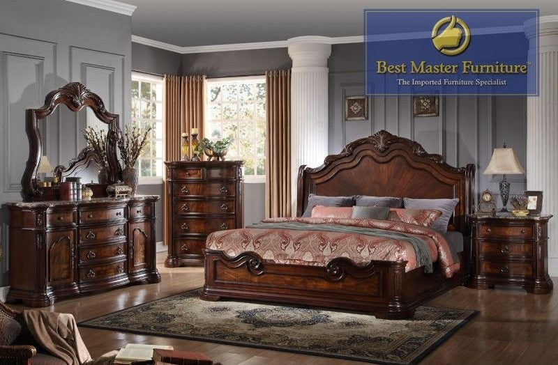 Best Master 4 Pc Bedroom Set B1003 - King Bed