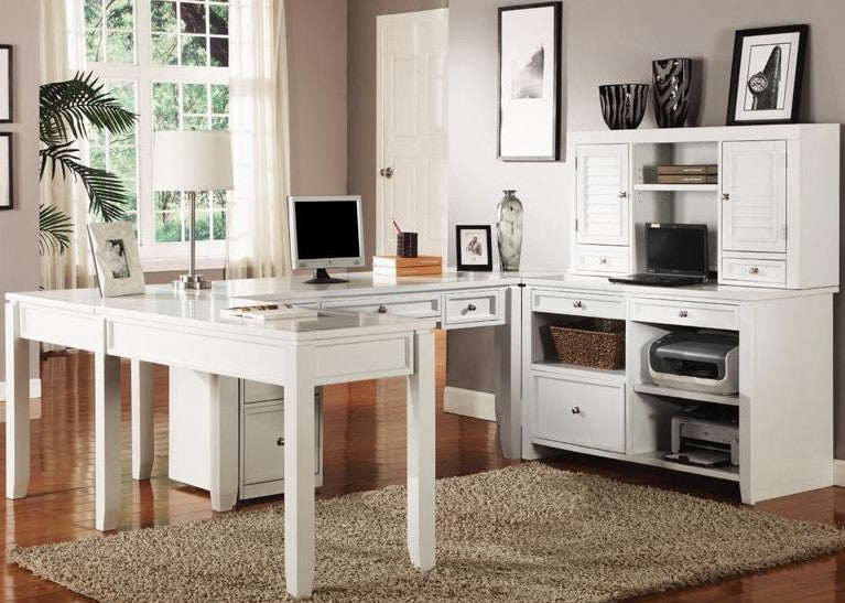 Parker House Boca Modular Desk Collection - Cottage White