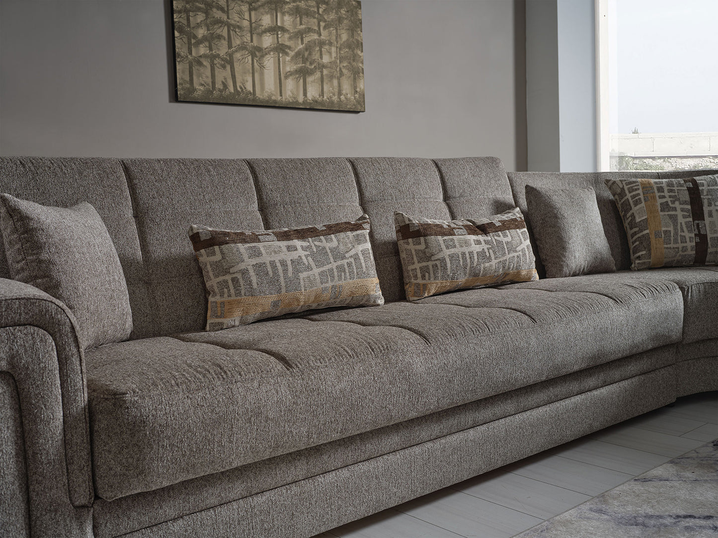 Bravo Convertible Sectional - Made in Italy - 3 Colors